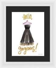 Hello Gorgeous Dress Framed Print by Lanie Loreth - 4D's T&D Inc