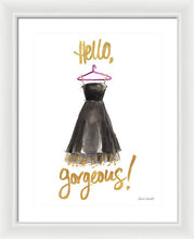Hello Gorgeous Dress Framed Print by Lanie Loreth - 4D's T&D Inc