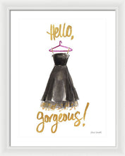Hello Gorgeous Dress Framed Print by Lanie Loreth - 4D's T&D Inc