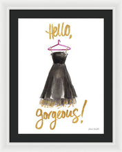 Hello Gorgeous Dress Framed Print by Lanie Loreth - 4D's T&D Inc