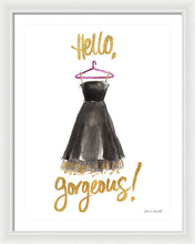 Hello Gorgeous Dress Framed Print by Lanie Loreth - 4D's T&D Inc