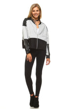 Women's Leather Patch Bomber Jacket - 4D's T&D Inc