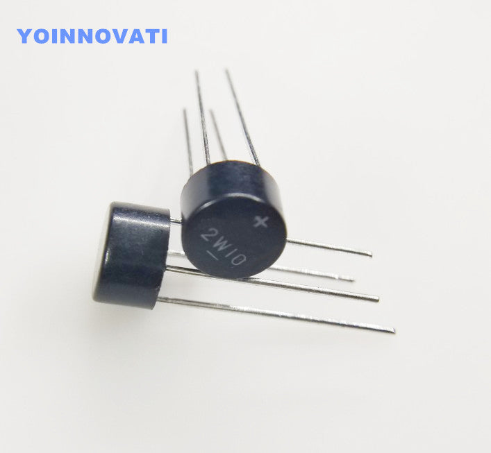 Free shipping 50 pcs/lot Rectifier 2W10 rectifier diode bridge rectifiers round bridge 2A 1000V Best quality - 4D's T&D Inc