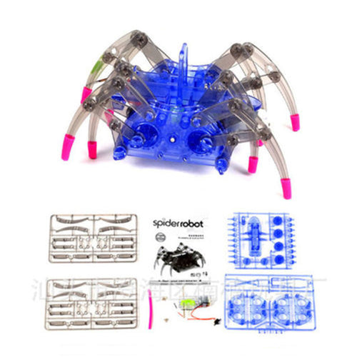 Electric Spider Robot Toy DIY Educational Intelligence Development Assembles Kids Children  Puzzle Action Toys Kits - 4D's T&D Inc