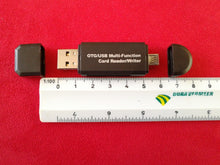 Multifunctional OTG Card Reader Micro SD SD Card USB Reader (Color: Black) 4DS-182MFCR - 4D's T&D Inc