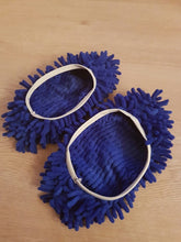 2 pcs Dusting Cleaning Foot Shoes Mop Slipper Floor Cleaner Purple - 4D's T&D Inc