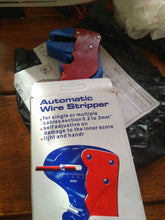 Automatic Wire Stripper with ease using this handy wire cutter tool. Good gift for a home owner. (Color: Red & Blue) - 4D's T&D Inc