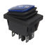 12V Car Auto Boat Marine LED Light Rocker Switch Latching Momentary 1 pcs ON-Off-ON 6 Pin Toggle - 4D's T&D Inc